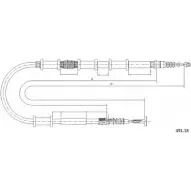 Трос ручника CABOR 4OP F08 491.18 Fiat Multipla (186) 1 Минивэн 1.9 JTD (186AxE1A) 120 л.с. 2002 – 2010 ZFW5SQO