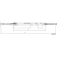 Трос ручника CABOR Fiat Palio (178) 1 Хэтчбек 1.4 Cat 69 л.с. 1996 – 2001 631.10 ZUST5 WNVKQ H