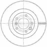 Тормозной диск BORG & BECK ZZKVJY XHCNE 5 BBD6135S 1231370853
