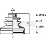 Пыльник шруса, ремкомплект BORG & BECK 7VAX3 71J53N P BCB6424 1231483947