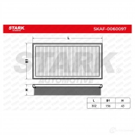 Воздушный фильтр STARK EY OZ1 skaf0060097 1437812231 - Изображение 3
