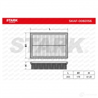 Воздушный фильтр STARK 1437747632 AY2 T7R skaf0060156 - Изображение 4