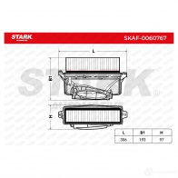 Воздушный фильтр STARK skaf0060767 1437746578 Z GV4B - Изображение 2