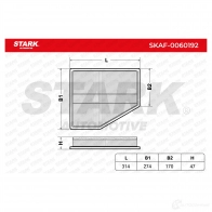 Воздушный фильтр STARK 1437747734 skaf0060192 YJ9P GR9 - Изображение 2
