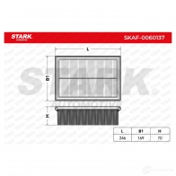 Воздушный фильтр STARK 1438026357 skaf0060137 G 2EJPU - Изображение 3