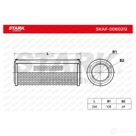 Воздушный фильтр STARK VWL YG 1437747738 skaf0060212 - Изображение 3