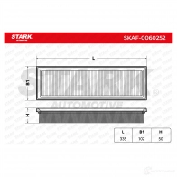 Воздушный фильтр STARK 60QCT J 1437809168 skaf0060252 - Изображение 3
