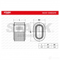 Воздушный фильтр STARK 1437746454 skaf0060219 00ISU F - Изображение 3