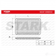 Воздушный фильтр STARK skaf0060141 S0V 6Z 1437811094 - Изображение 6