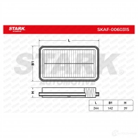 Воздушный фильтр STARK 1437747140 skaf0060315 I02V F - Изображение 4