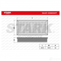 Воздушный фильтр STARK 38 NPF69 1437812722 skaf0060007 - Изображение 2