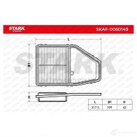 Воздушный фильтр STARK 1438026333 skaf0060149 OH50 9 - Изображение 2
