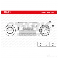Воздушный фильтр STARK 8X9 DI4 1437813693 skaf0060270 - Изображение 3