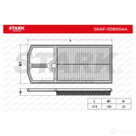Воздушный фильтр STARK 09 GT4FF skaf0060044 1437811659 - Изображение 6