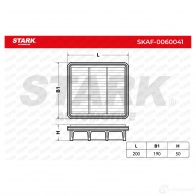 Воздушный фильтр STARK 1437811225 0XP EA4 skaf0060041 - Изображение 3