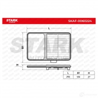 Воздушный фильтр STARK 1437811111 0TJE9 B skaf0060224 - Изображение 4