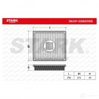 Воздушный фильтр STARK 1437811071 19 WKKJY skaf0060056 - Изображение 2
