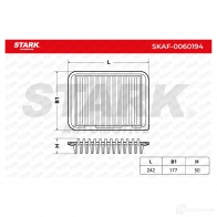 Воздушный фильтр STARK D 9ICUTO 1437747126 skaf0060194 - Изображение 2