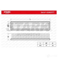 Воздушный фильтр STARK 1437747772 6T 1B64 skaf0060177 - Изображение 2