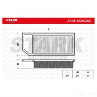 Воздушный фильтр STARK 1437810702 skaf0060203 BJRE0J E - Изображение 3