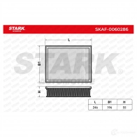 Воздушный фильтр STARK 1437812240 ENQ61S U skaf0060286 - Изображение 4