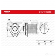 Воздушный фильтр STARK EE 9KEQ 1437813671 skaf0060304 - Изображение 2