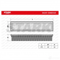 Воздушный фильтр STARK skaf0060123 1437747712 VEPO C - Изображение 3