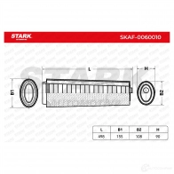 Воздушный фильтр STARK 1437746499 FKO 3C skaf0060010 - Изображение 3