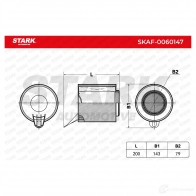 Воздушный фильтр STARK HRSL M skaf0060147 1437747859 - Изображение 2
