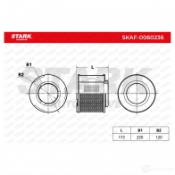 Воздушный фильтр STARK 0Q 2ME skaf0060236 1437746477 - Изображение 3