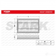 Воздушный фильтр STARK skaf0060151 VZV B6 1437747618 - Изображение 4