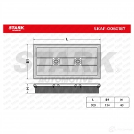 Воздушный фильтр STARK 2PV3H R 1437813718 skaf0060187 - Изображение 3