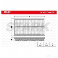 Воздушный фильтр STARK K 40JVJZ 1437813478 skaf0060088 - Изображение 2