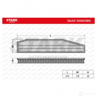 Воздушный фильтр STARK 1437747910 7ZY UT skaf0060380 - Изображение 2