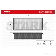 Воздушный фильтр STARK 1437813508 JV69 U skaf0060061 - Изображение 2