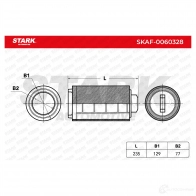 Воздушный фильтр STARK 2KLN 6 1437813491 skaf0060328 - Изображение 3