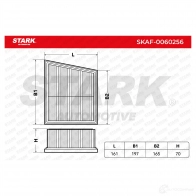 Воздушный фильтр STARK 1437812057 skaf0060256 V 0F2X - Изображение 3