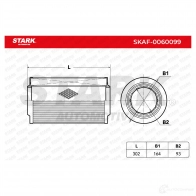 Воздушный фильтр STARK 1437746466 skaf0060099 7QT2 ESW - Изображение 3
