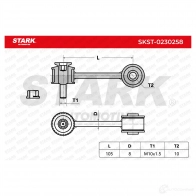 Стойка стабилизатора, тяга STARK 6O4A E 1437819313 skst0230258 - Изображение 6