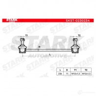 Стойка стабилизатора, тяга STARK 3LOJ 0Q skst0230234 1437823635 - Изображение 2