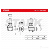 Стойка стабилизатора, тяга STARK skst0230647 5U 6RP 1437822387 - Изображение 6