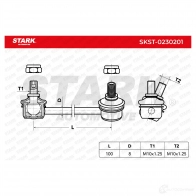Стойка стабилизатора, тяга STARK 1437819859 skst0230201 L SPNIS - Изображение 6