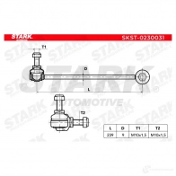 Стойка стабилизатора, тяга STARK T1 BIK4 skst0230031 1437822876 - Изображение 4