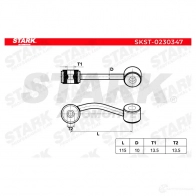 Стойка стабилизатора, тяга STARK 1437819806 XSPA XD skst0230347 - Изображение 6