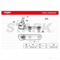Шаровая опора STARK 1437828303 FKYI 1W sksl0260220 - Изображение 5