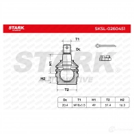 Шаровая опора STARK sksl0260451 0BV 77O 1437828210 - Изображение 5