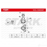 Шаровая опора STARK X2KJZ EF sksl0260067 1437827260 - Изображение 3
