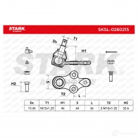 Шаровая опора STARK 1437927369 sksl0260215 GUD 86 - Изображение 4