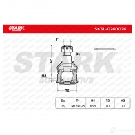 Шаровая опора STARK 1437826758 sksl0260076 GCY N2 - Изображение 2