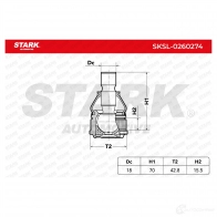Шаровая опора STARK sksl0260274 DMWC 1 1437827061 - Изображение 5